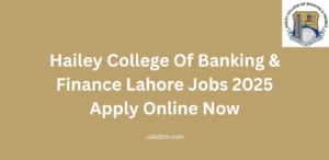 Hailey College Of Banking & Finance Lahore Jobs 2025 Apply Online Now